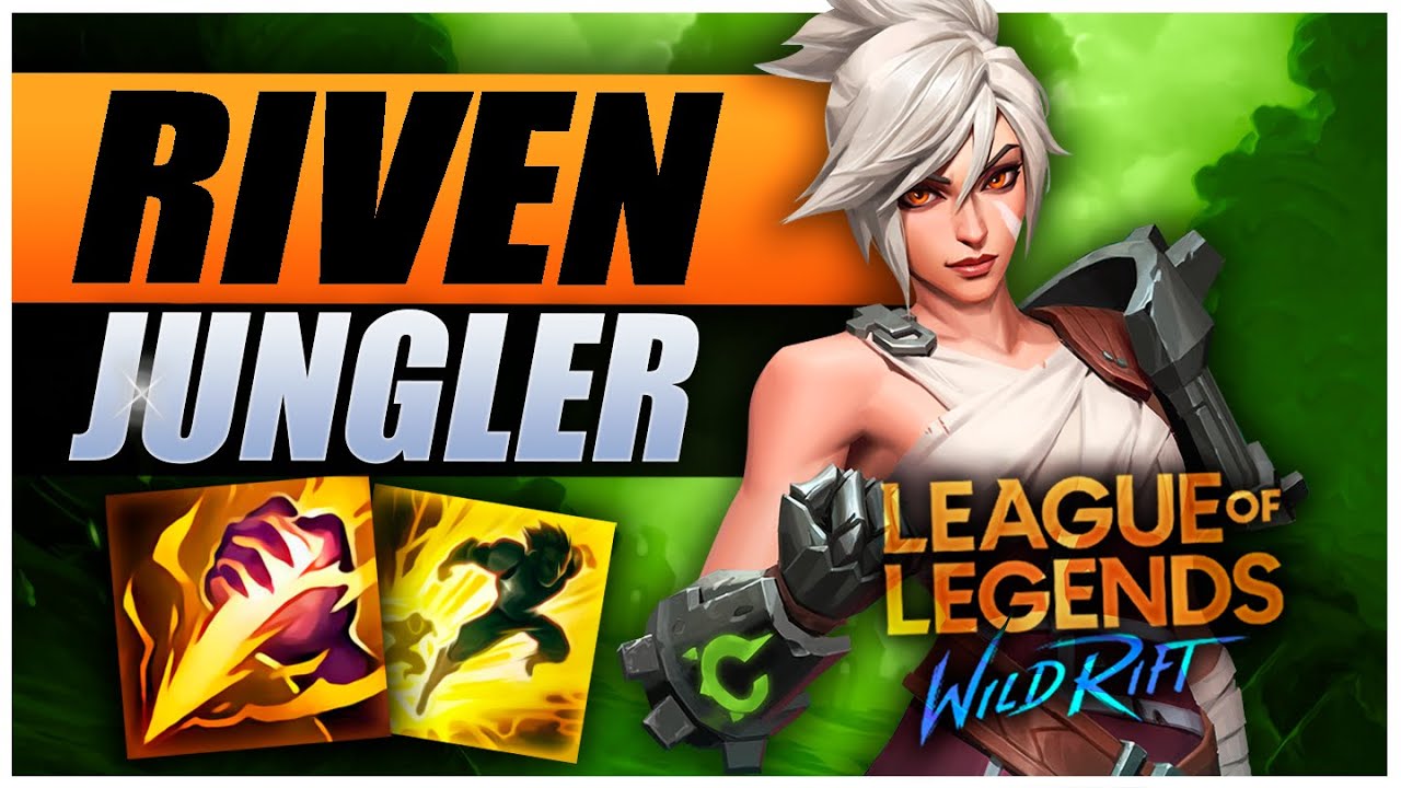 Testei Riven na Jungle o resultado foi SURPREENDENTE. LoL Wild Rift Riven Gameplay PT-BR