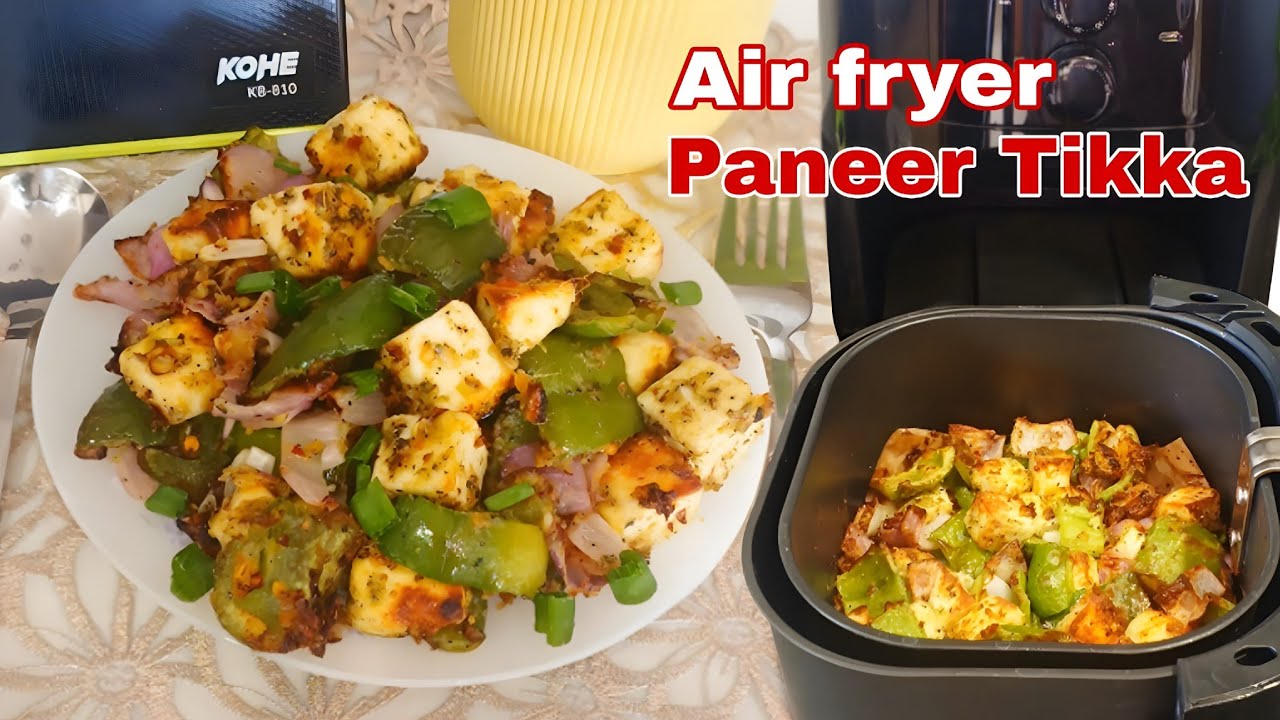 Restaurant Style Paneer Tikka In 10 Min./How To Make Paneer Tikka In Airfryer/Airfryer Paneer Tikka 