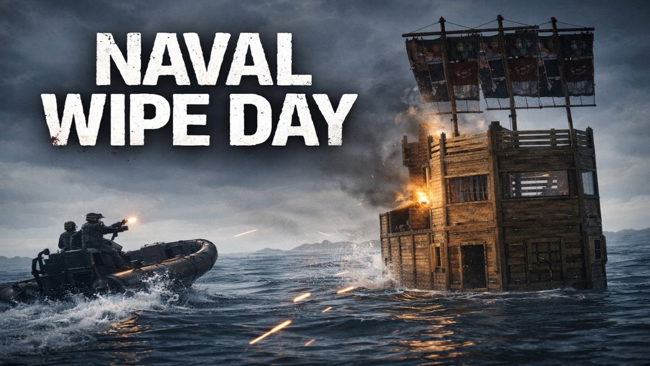 NAVAL WIPE DAY – วันแรกของสงครามกลางทะเล - RUST LIVE