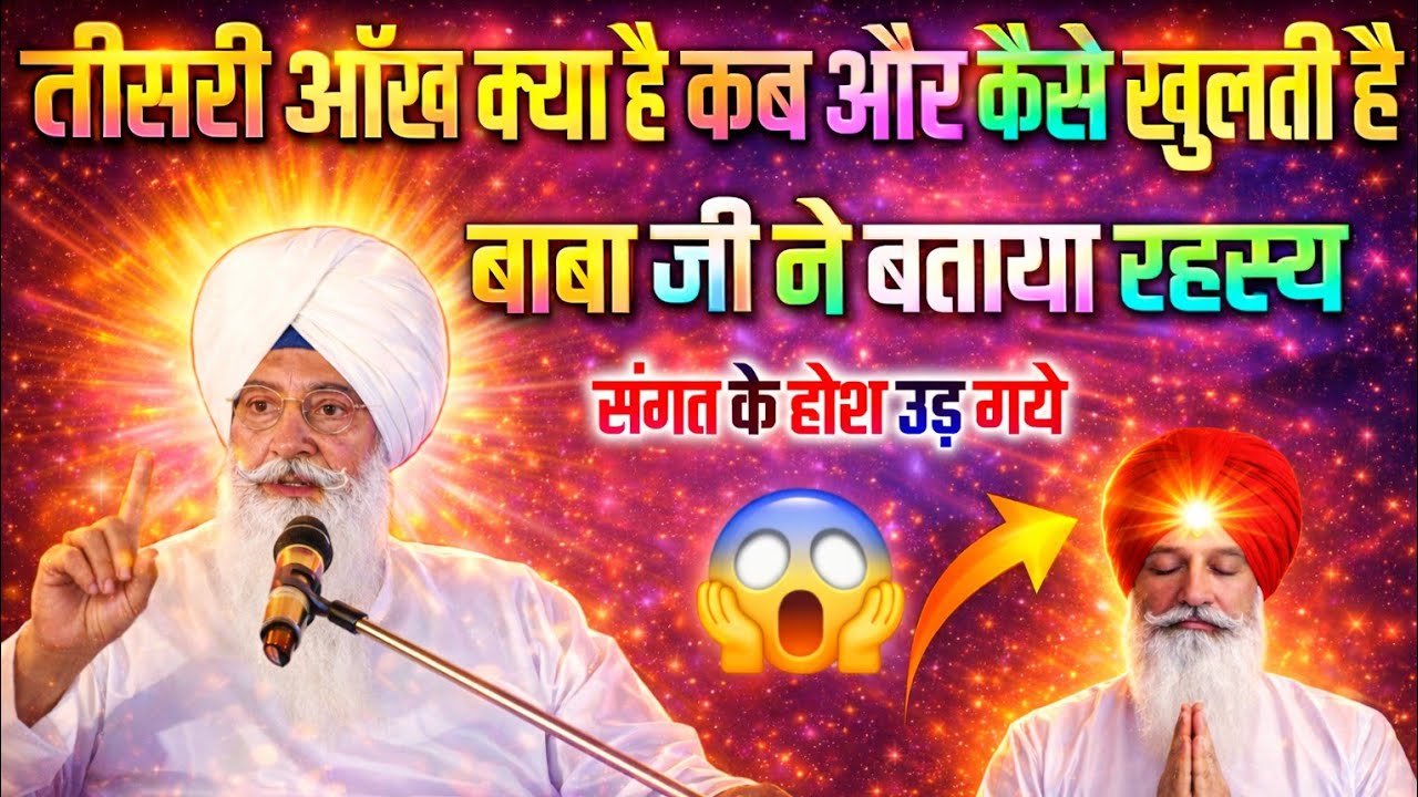 तीसरी आंख क्या है और कब और कैसे खुलती है || Radha Soami Satsang Beas #rssbsakhi #satsang #babaji 