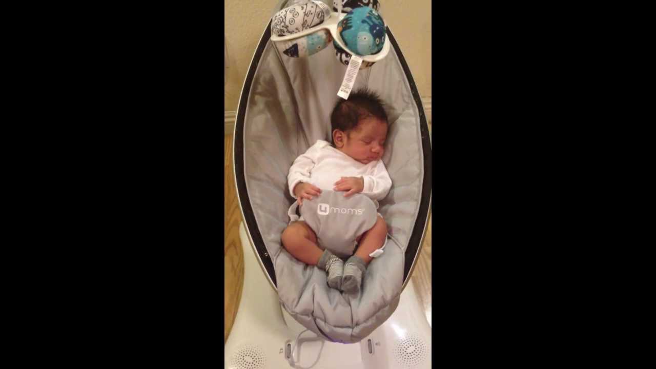 Mason on the 4moms Mamaroo!