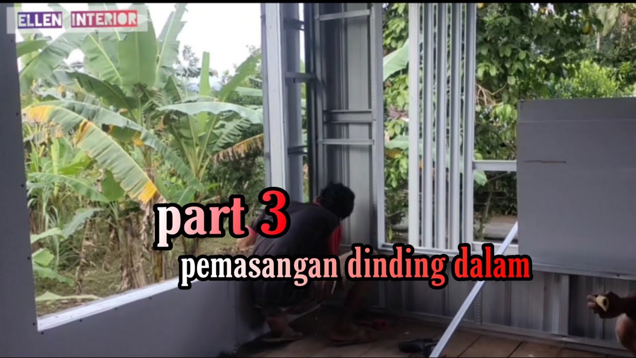 Rumah 2 Lantai Konstruksi Baja Ringan - Part 3(Pemasangan Dinding Gipsun)