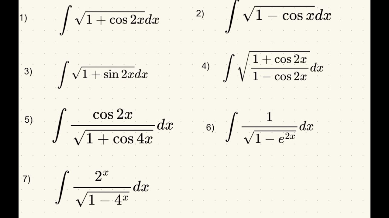 integration with a square root - Part 1/3