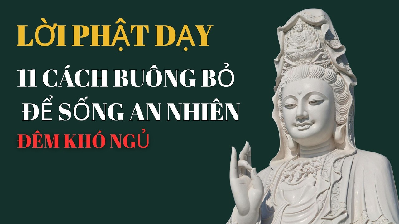 ĐÊM KHÓ NGỦ: 11 CÁCH BUÔNG BỎ ĐỂ SỐNG AN NHIÊN LỜI PHẬT DẠY
