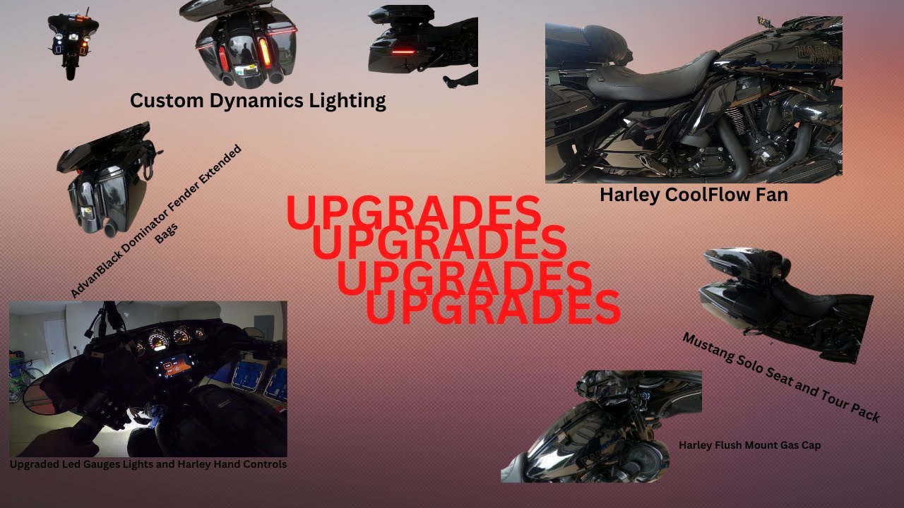 2022 Street Glide ST Upgrades AdvanBlack Dominator Fender, Extended Bags, Custom Dynamics Lights