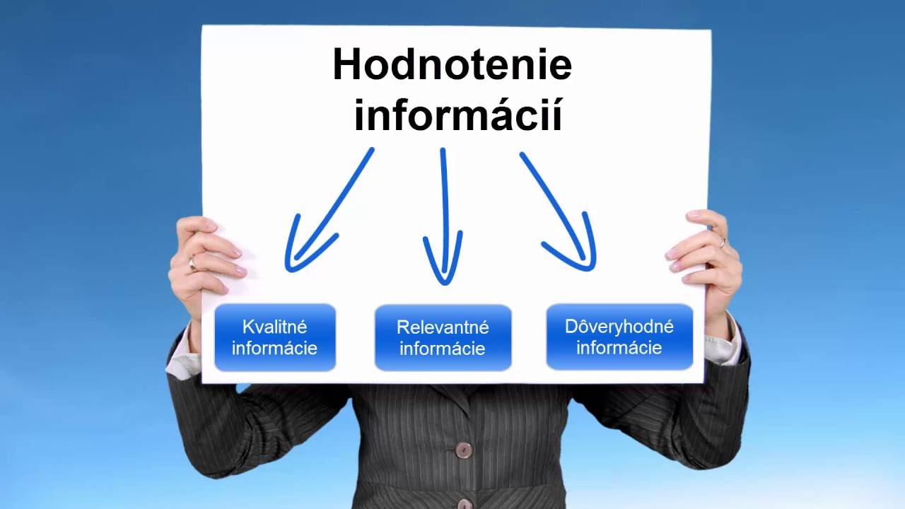 Hodnotenie informacii