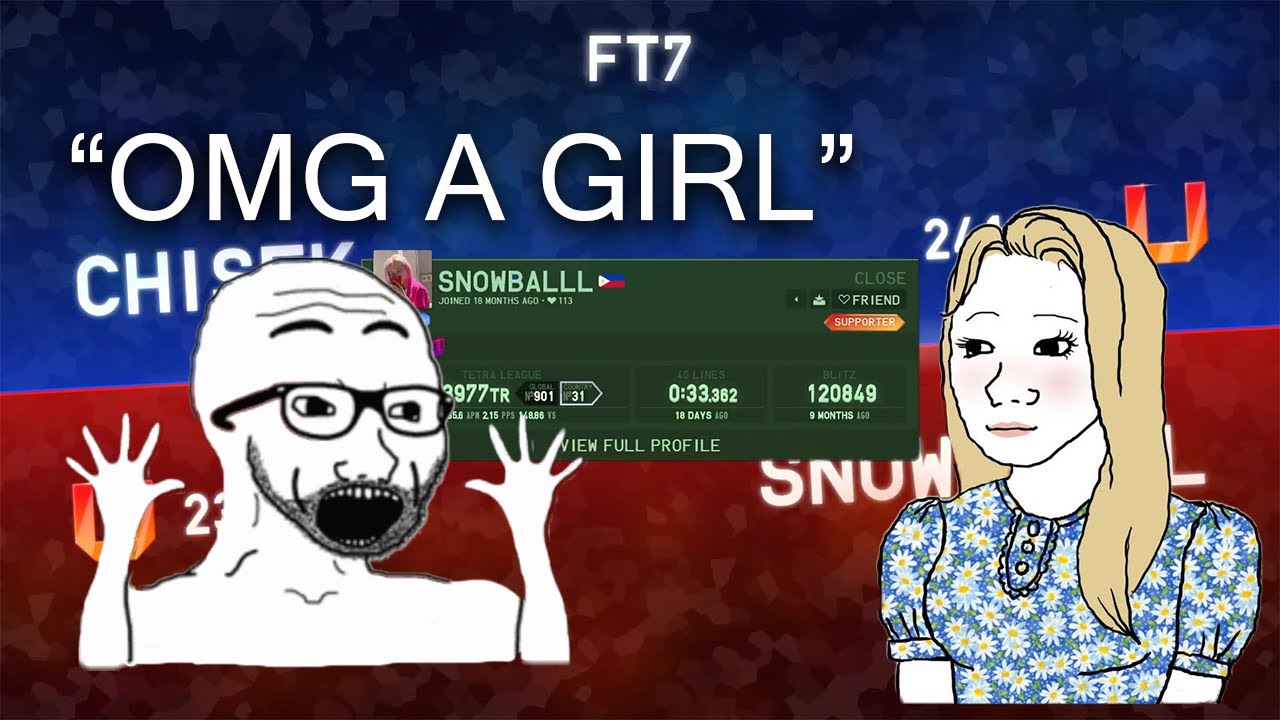 Finding a girl in tetra league be like: