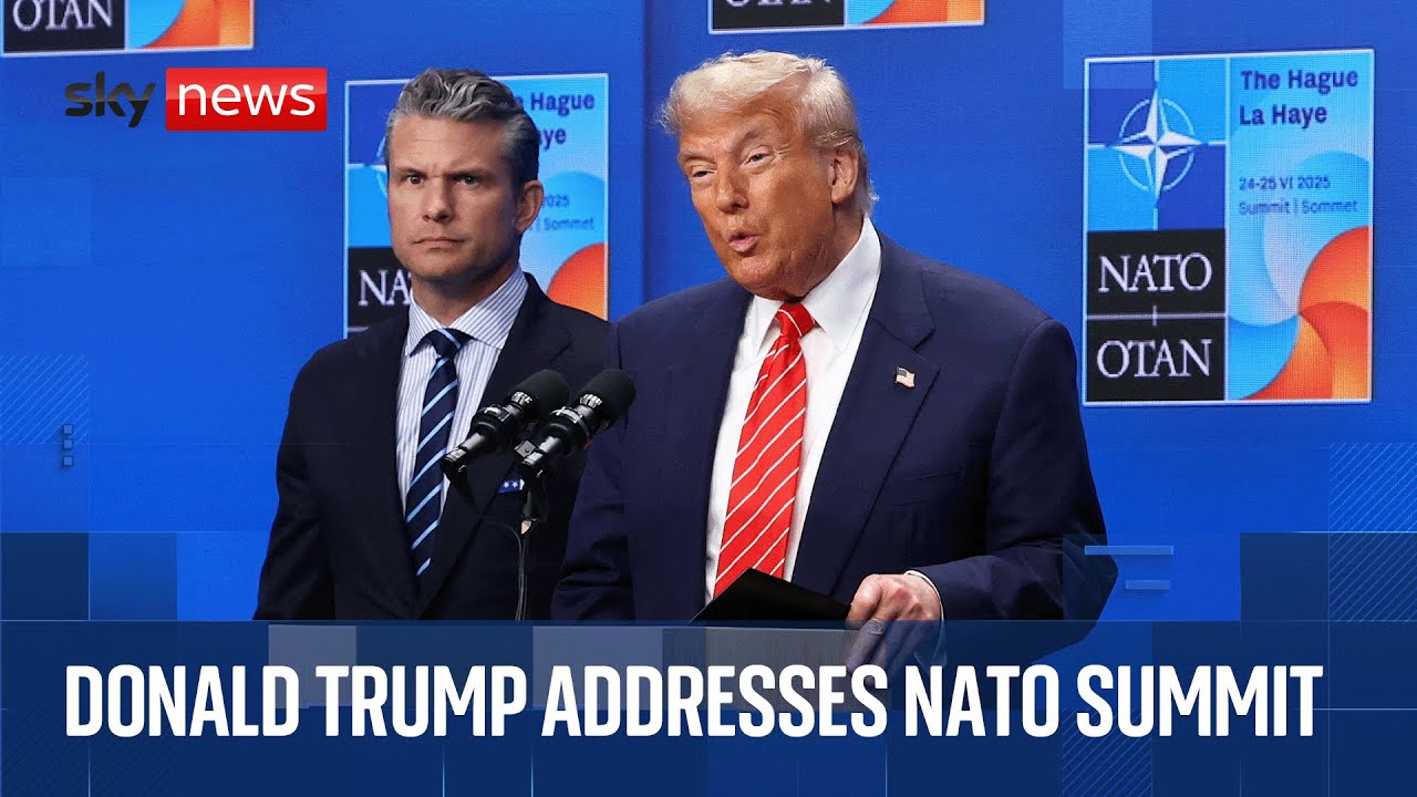 President Trump addresses NATO summit | Watch in full