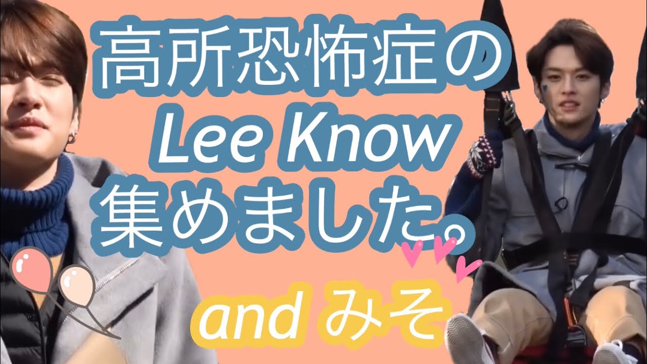 リノは高いところが苦手です…&みそ / Stray Kids（スキズ）/【日本語字幕】/〈高所恐怖症のLee Know集めました。〉