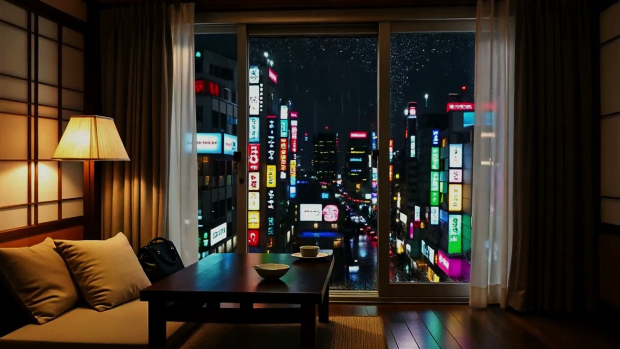 Calm Tokyo Rain 🌧️ Japanese Lofi for Concentration