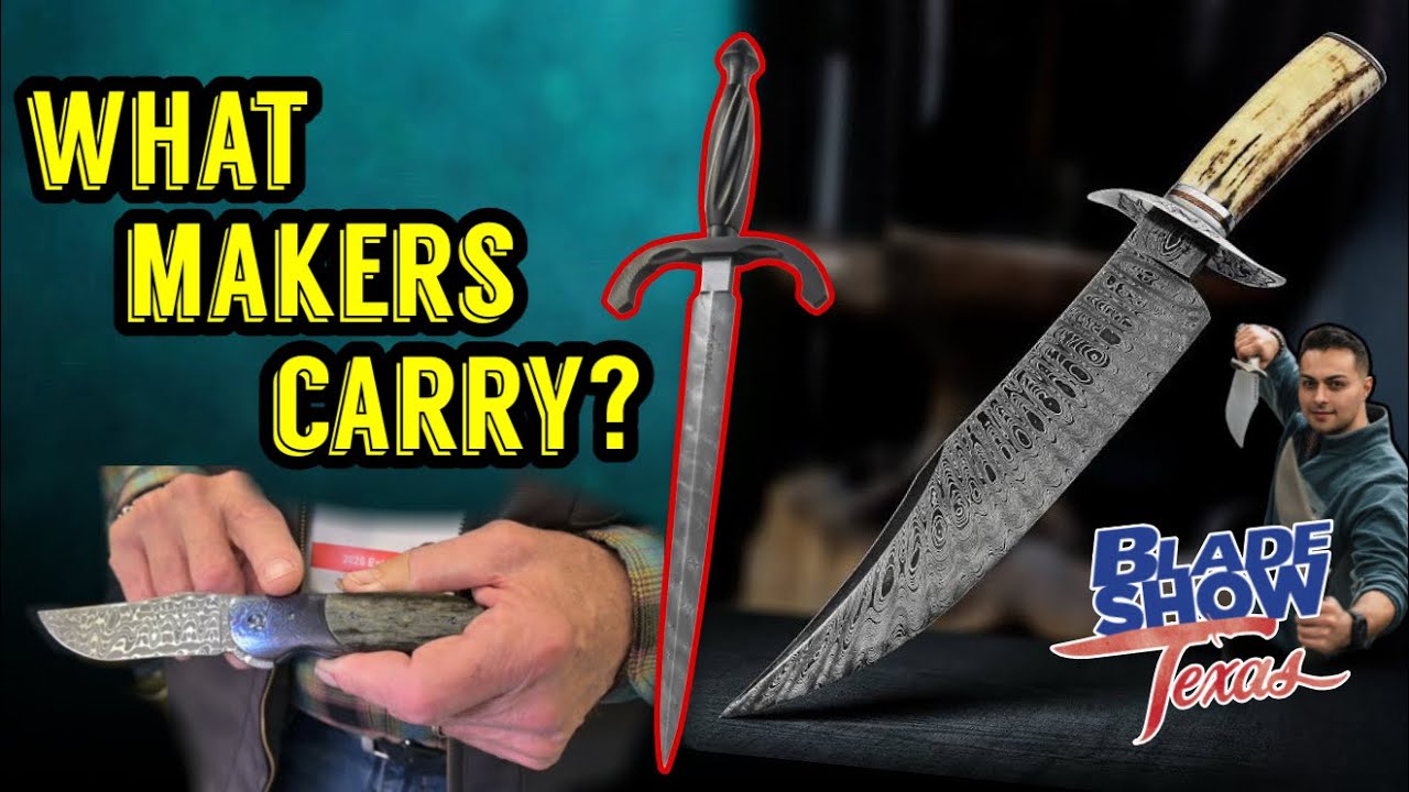 Самые безумные кастомные ножи на выставке Blade Show Texas 2026 (Makers Pocket Check)