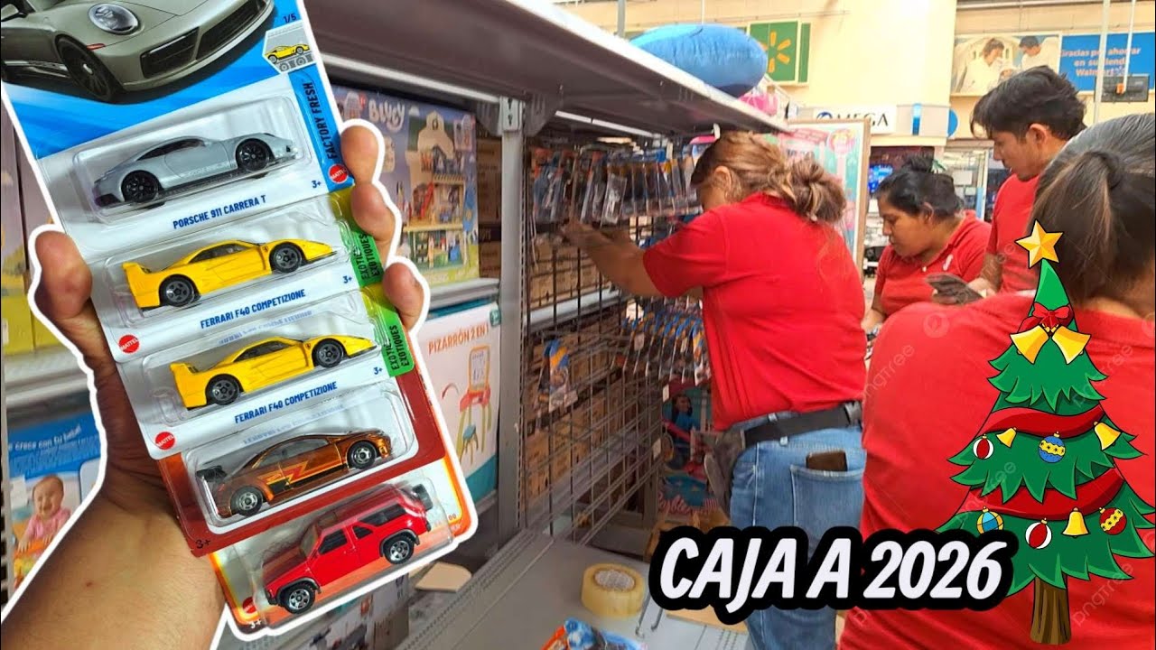 CACER&Iacute;A DE CAJA A 2026 DE HOT WHEELS EN WALMART/ NUEVOS FERRARI @LaloCollector 