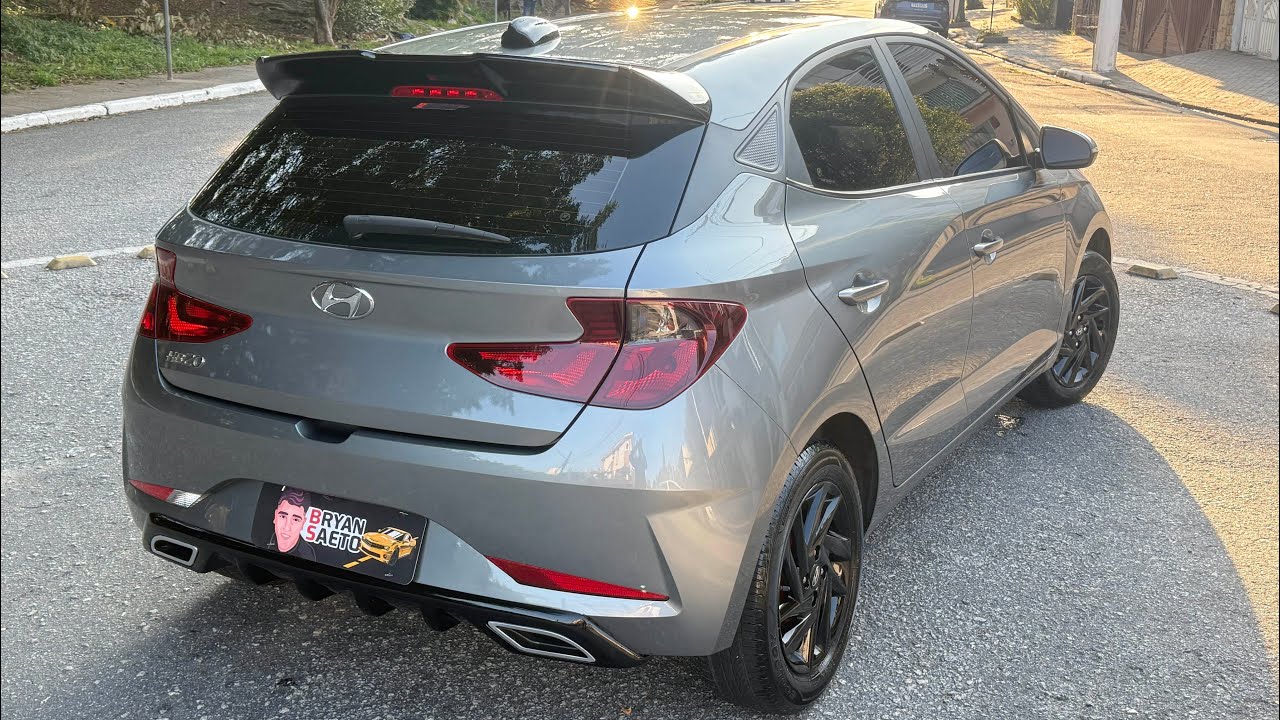 Hyundai HB20 Aerofólio + Difusor Parachoque + Antena Tubarão + Difusor Escapamento + Pintura Pinças