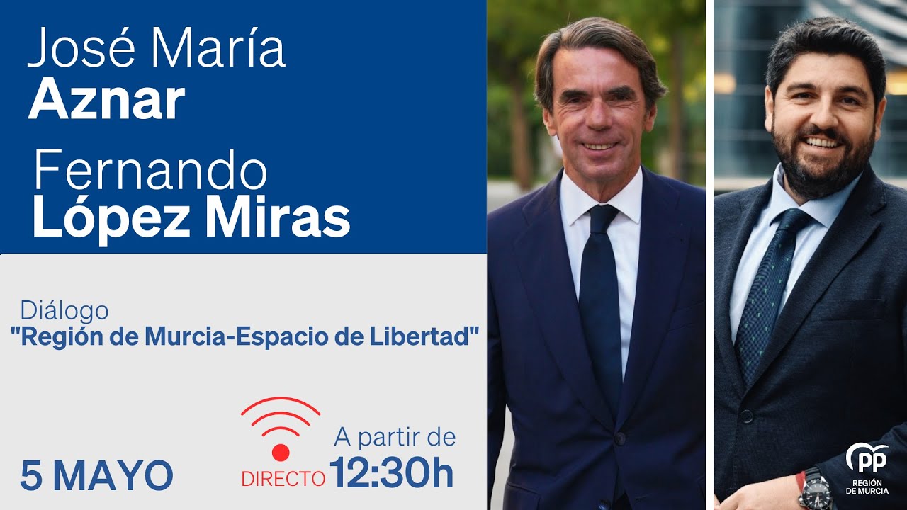 Fernando López Miras y José María Aznar | Diálogo 