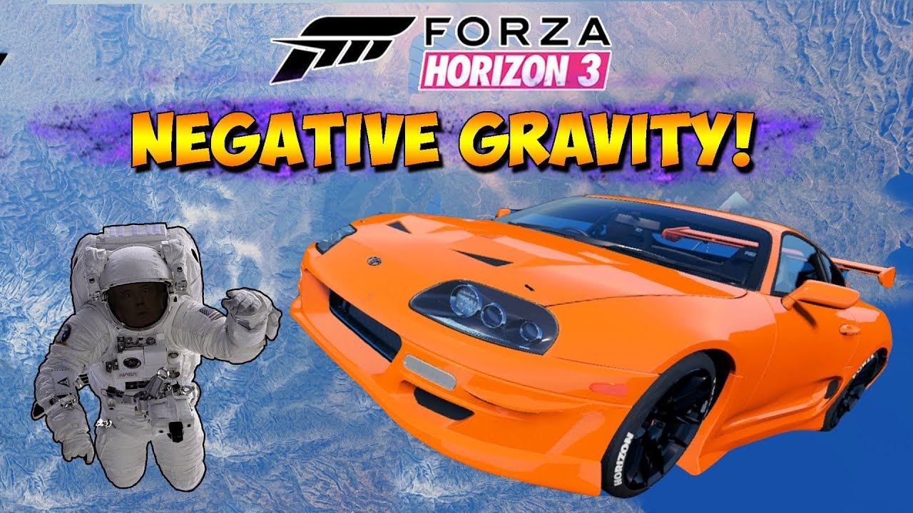 Forza Horizon 3 - Levitating To Space! Negative Gravity Mod - Dev Mods