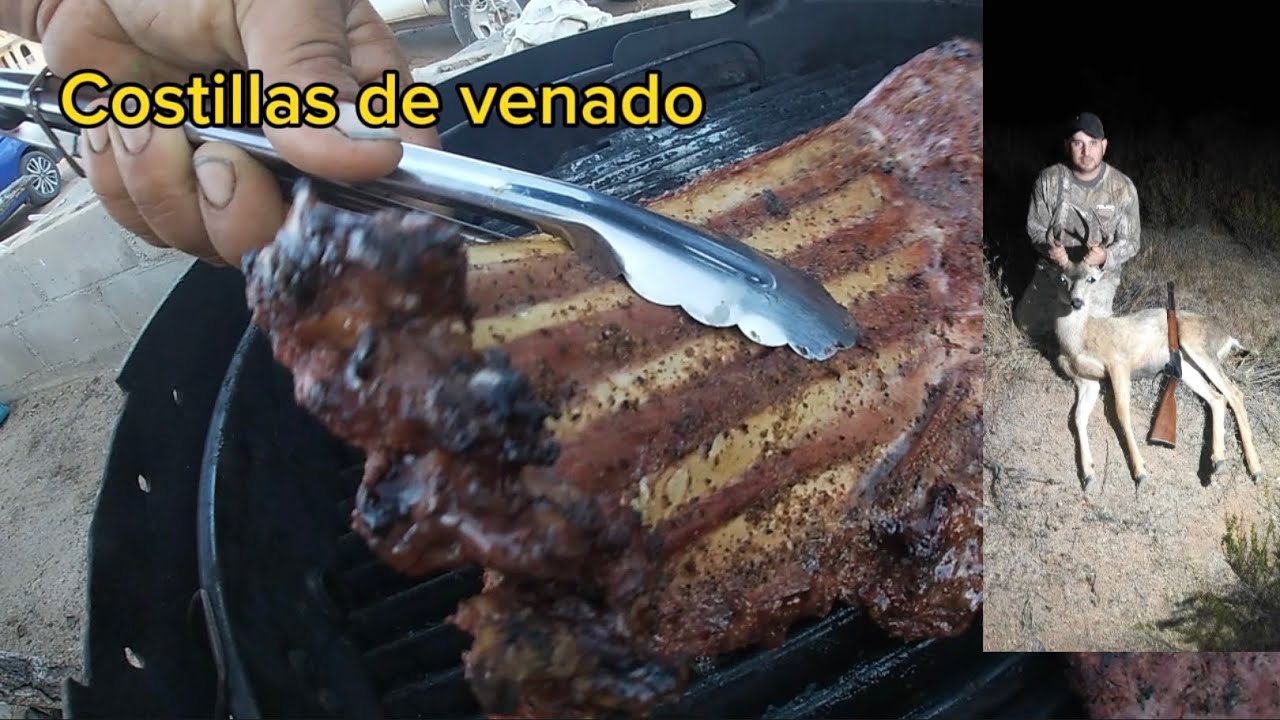 Cocinando costillas de venado.       #nature #camping #viral
