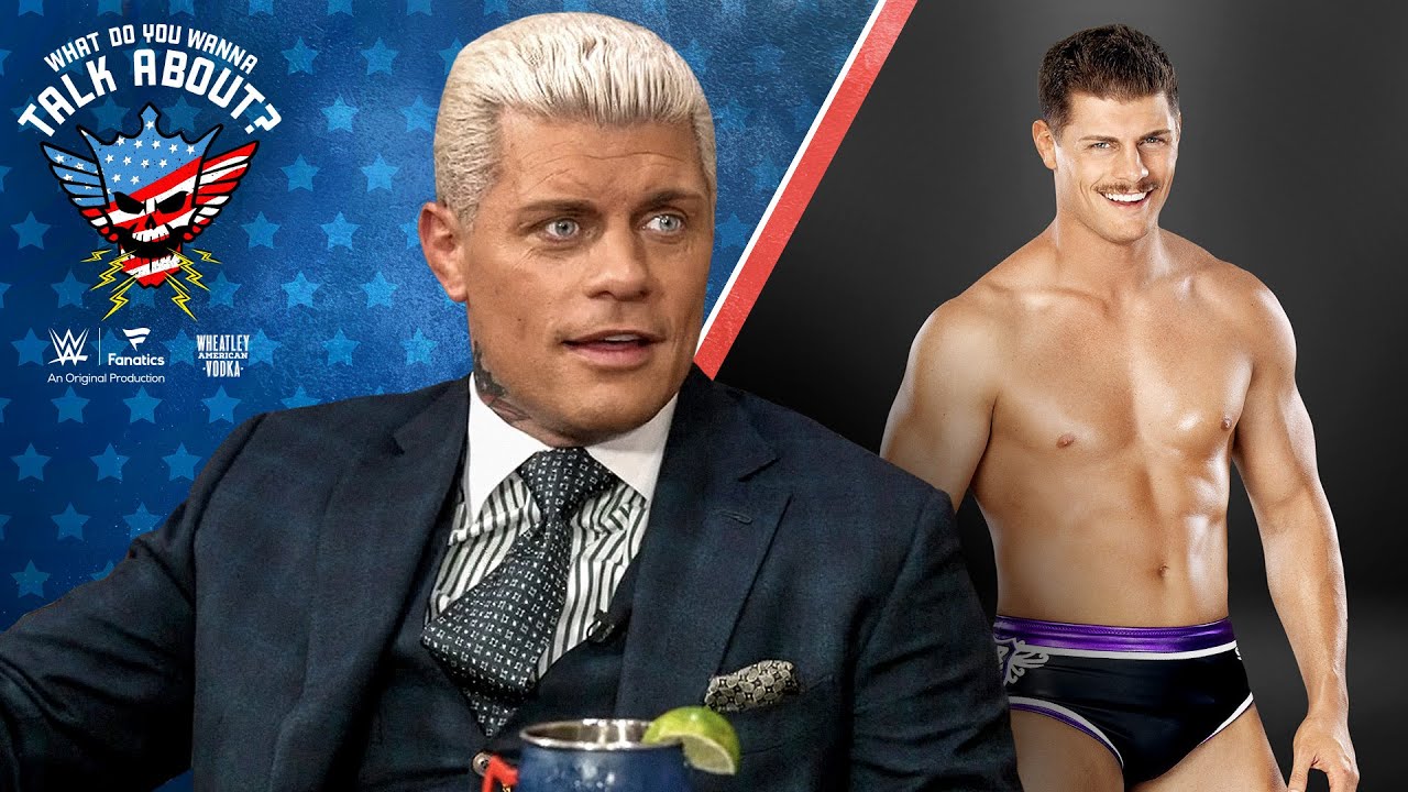Accidental end of Cody Rhodes' mustache | What Do You Wanna Talk About?