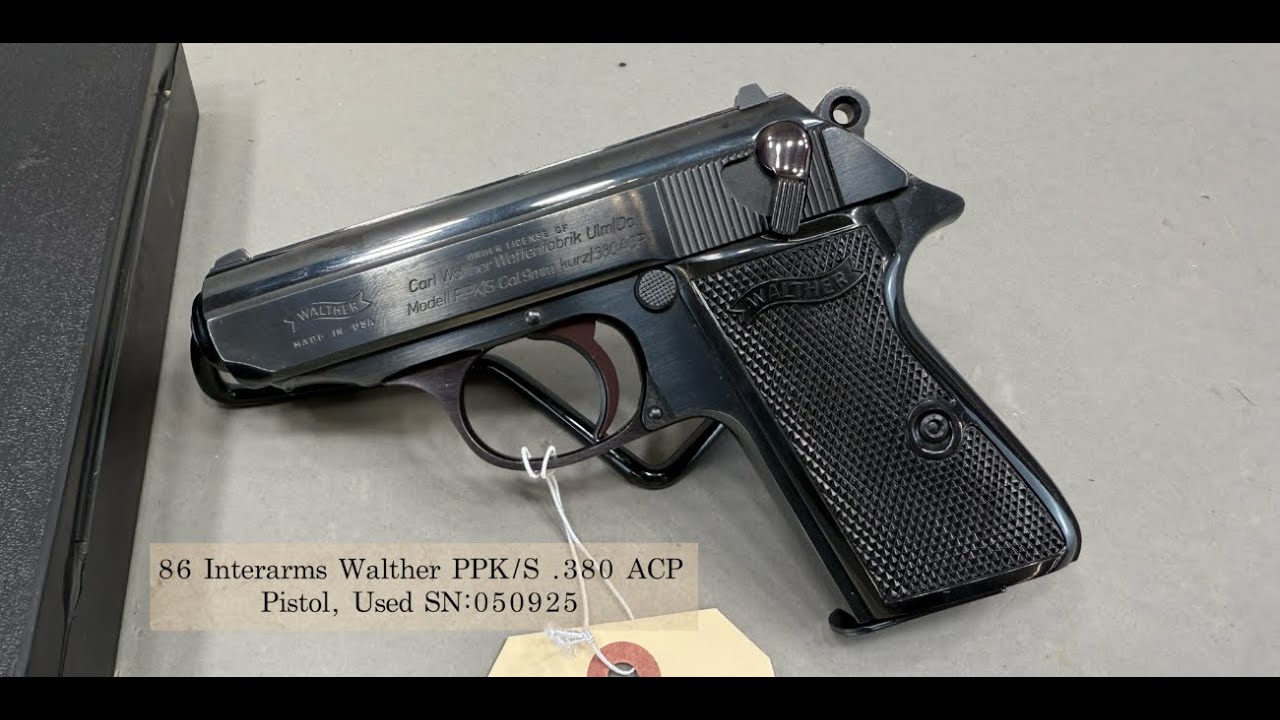86 Interarms Walther PPK/S .380 Acp Pistol, Used (December 21,2024)