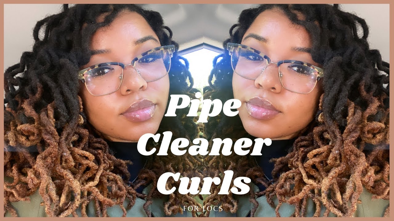 Pipe Cleaner Curls for Locs! How to prep & curl using pipe cleaners!