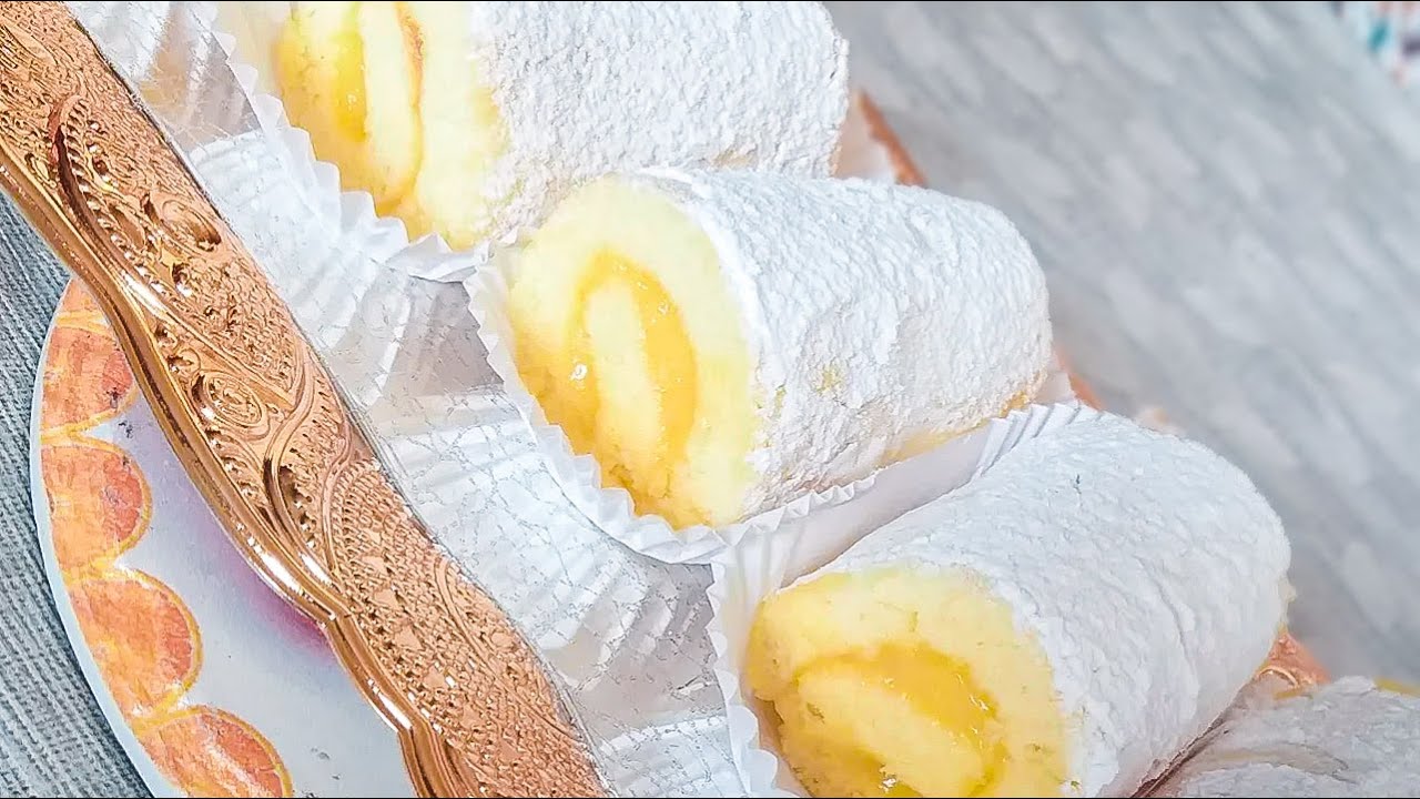 بسكوي رولي بكريمة الليمون ولا اروع آلله الله على عراس زمان