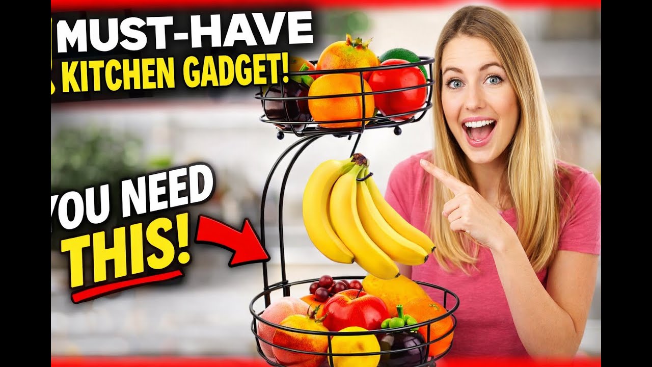Don't Buy a Smart Kitchen Without Watching This! | Fruit Vegetables Basket Bowl Storage