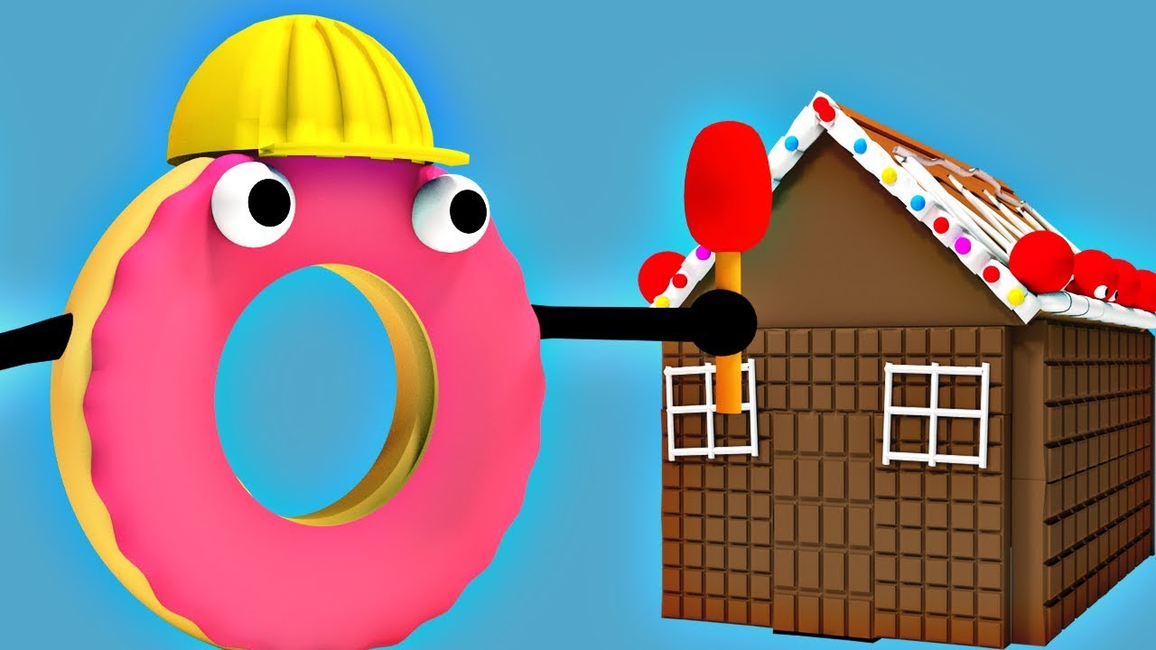 cartoon rhymes for children with donuts and them candy house