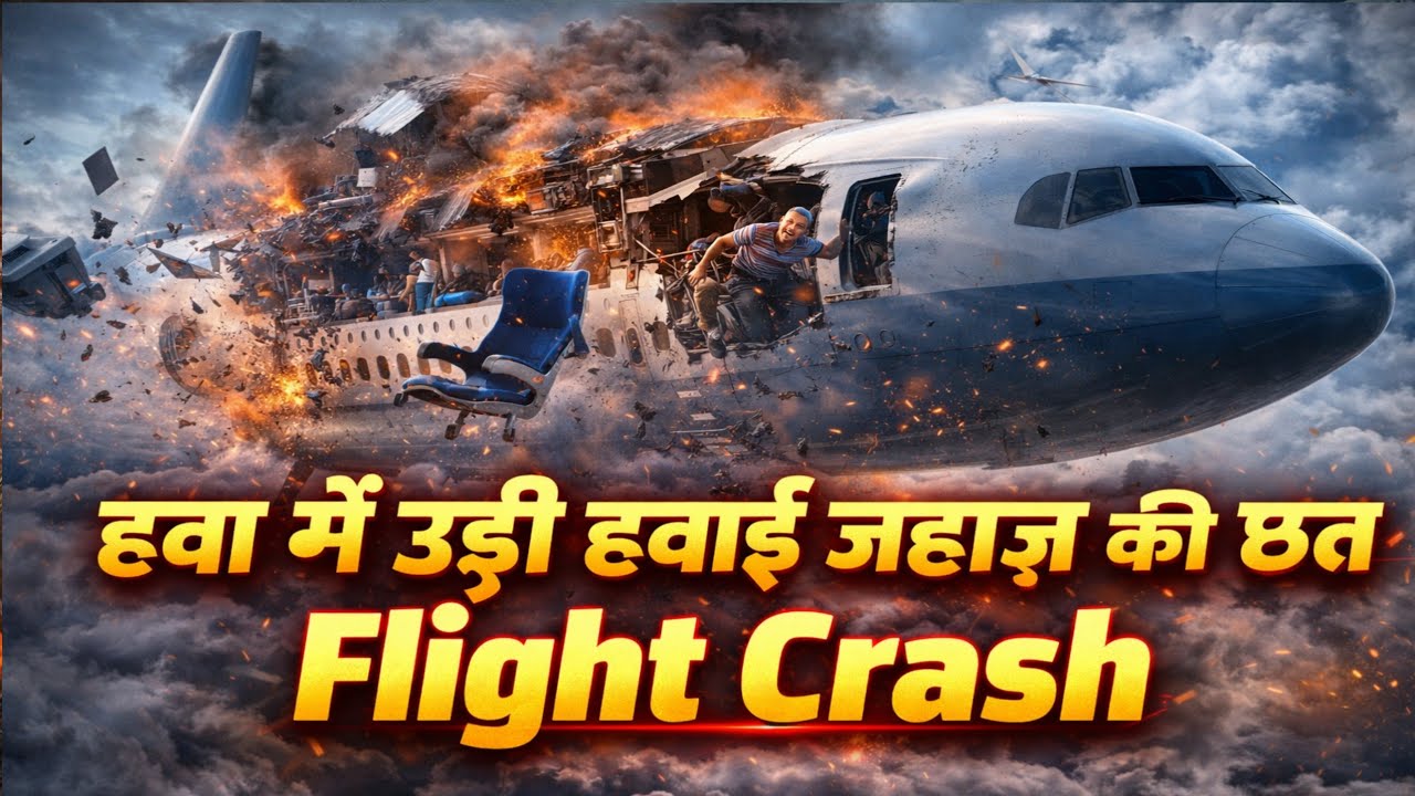 बीच आसमान में उड़ गई हवाई जहाज़ की छत! 😱 | हवा में मौत का तांडव | Plane Roof Ripped Off Mid-Air