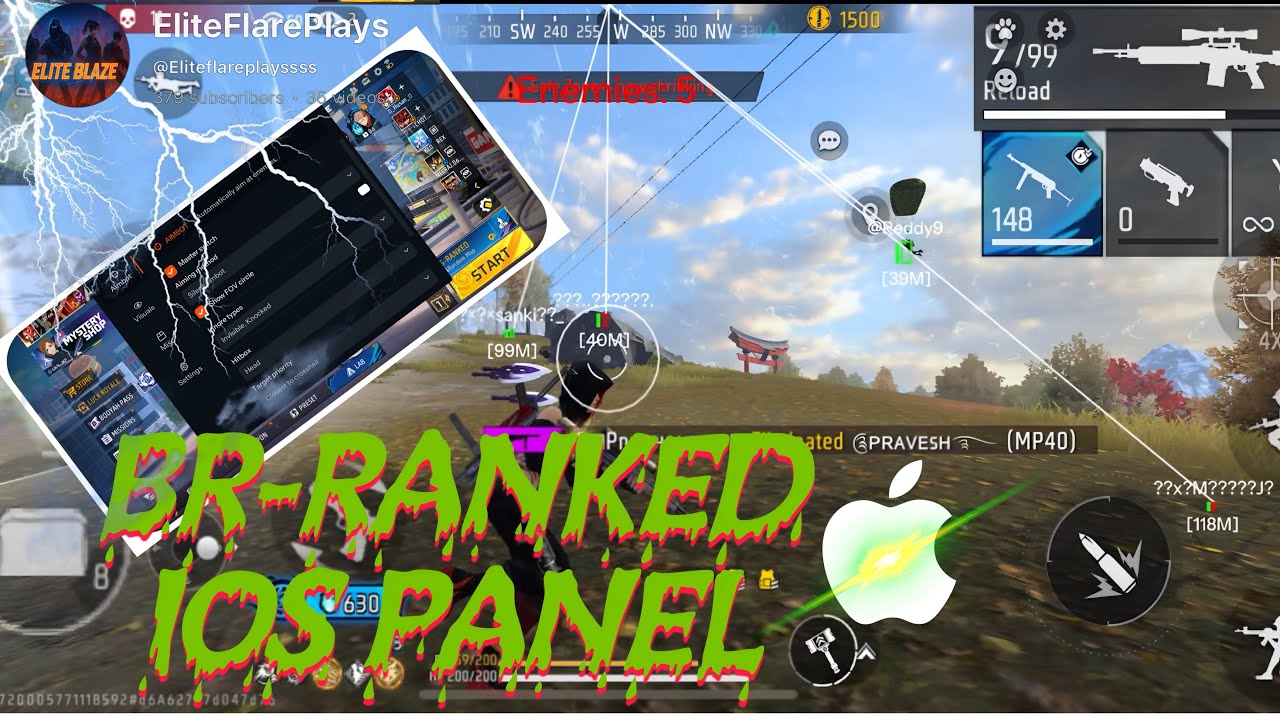 BR RANKED USING IOS ANTIBAN PANEL || SILENT AIMBOT FOR IOS ||