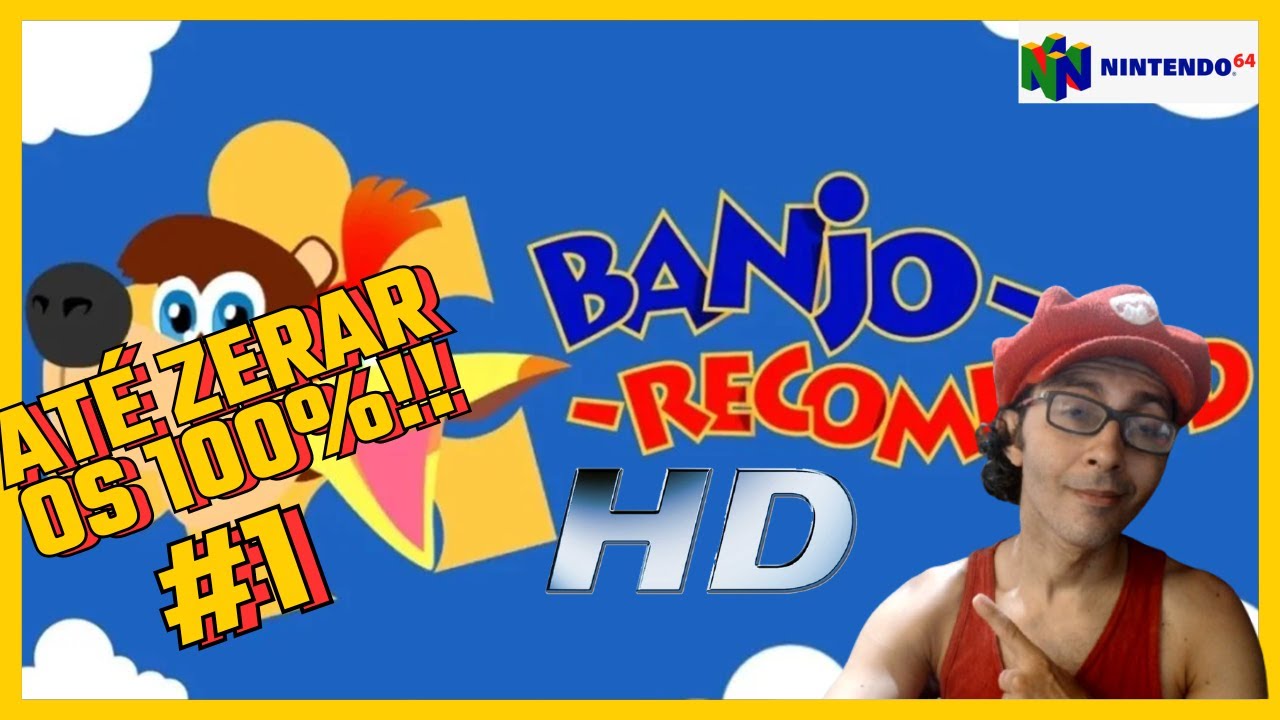 Banjo Kazooie PC Port com GRÀFICOS  lindos em HD 60 FPSaté zerar os 100 % #1- Gameplay AO VIVO!