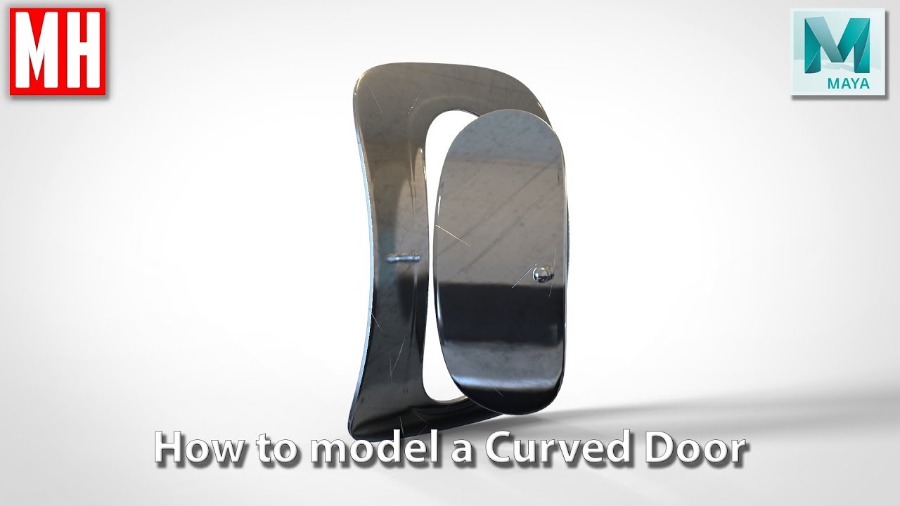 How to model a CURVED DOOR in Maya 2018