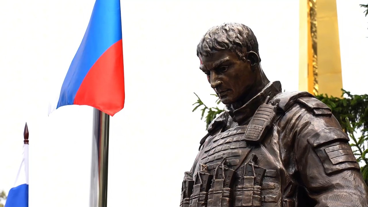Открытие памятника солдату Специальной военной операции.