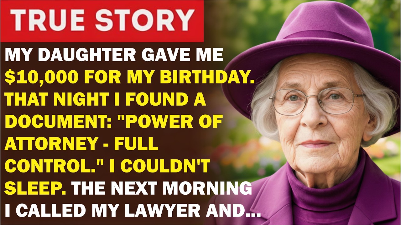 My Daughter Gave Me $10,000 For My Birthday. That Night I Found A Document: 