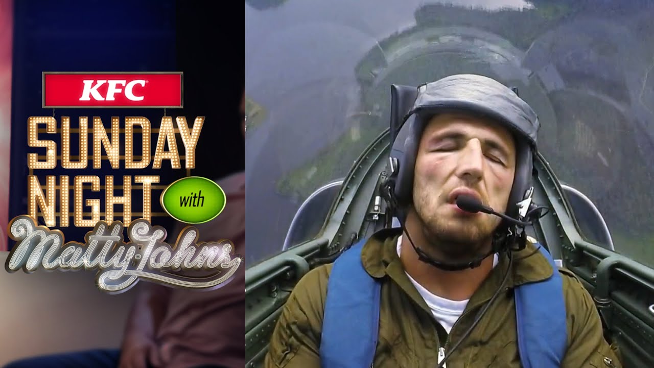 Sam Burgess and Matty Johns out of their comfort zone on a jet plane | Sunday Night with Matty Johns