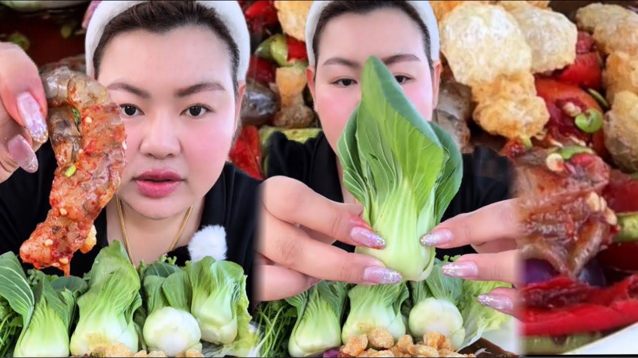 ตำกุ้งสดตัวใหญ่ๆเผ็ดๆ เต็มปากเต็มคำ