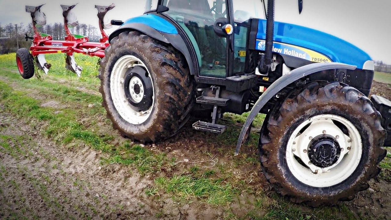 Zimowa orka 2017 z nowymi nabytkami |GoPro| New holland TD 5040 & Koja