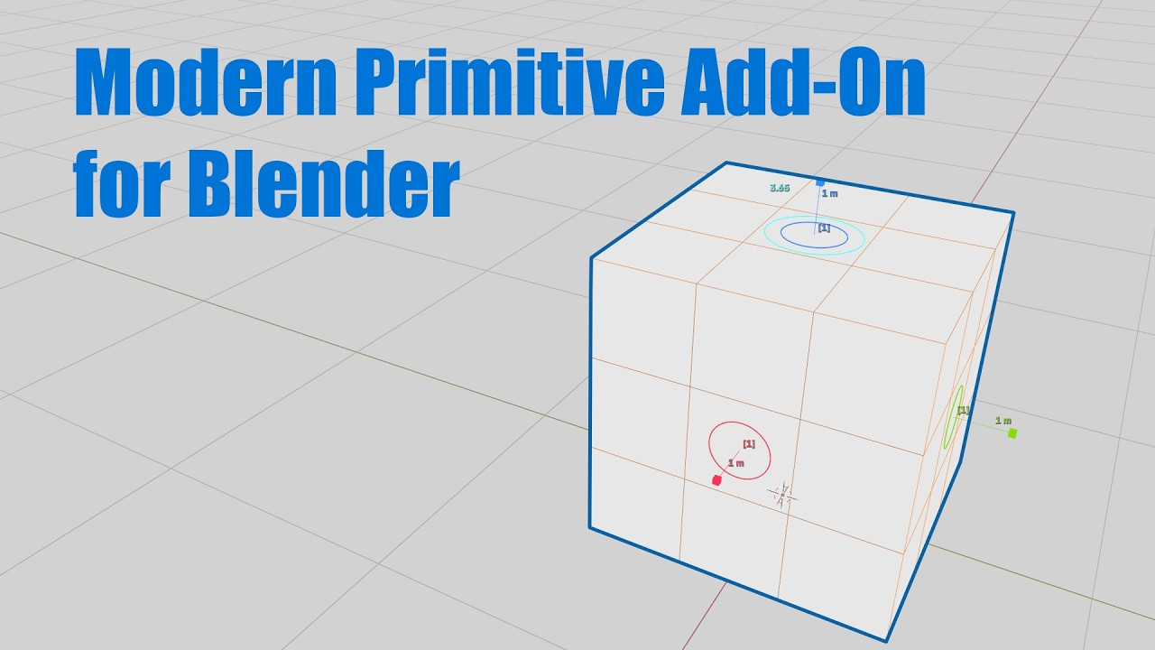 Современный примитивный аддон для Blender
