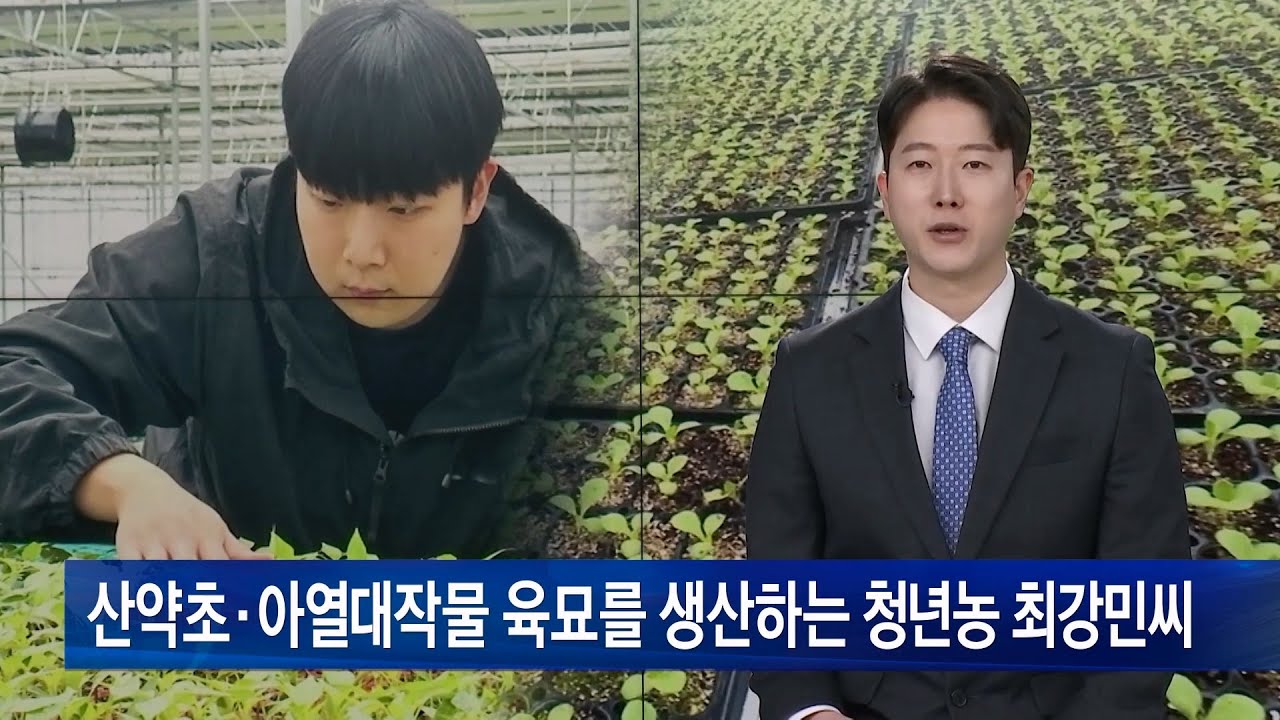 [꿈꾸는 청년농부] 산약초·아열대작물 육묘를 생산하는 청년농 최강민씨