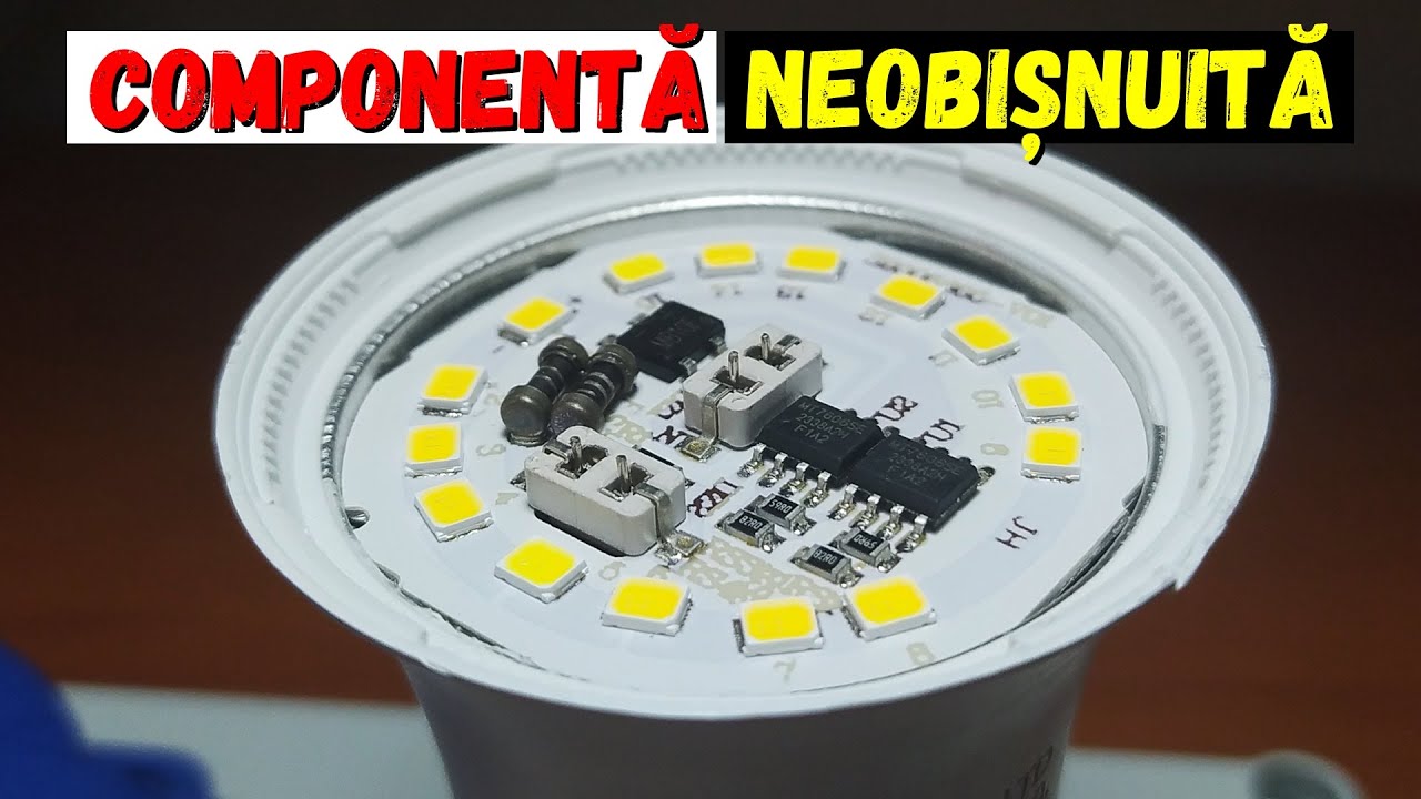 Vedem interiorul unui bec LED V-TAC nou si o scurta modificare