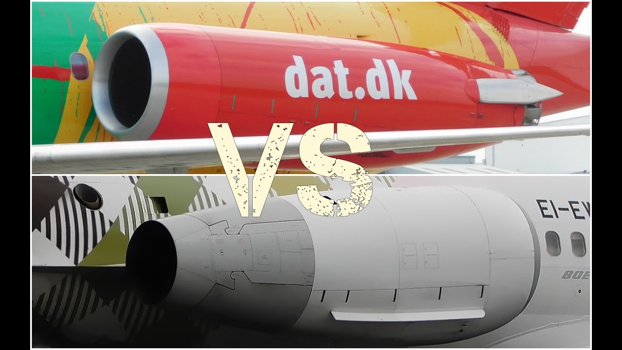 Pratt & Whitney JT8D Vs. Rolls Royce BR-715 Engine Sound Battle!