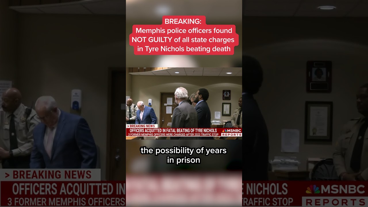 Memphis police officers found NOT GUILTY of all state charges in Tyre Nichols beating death
