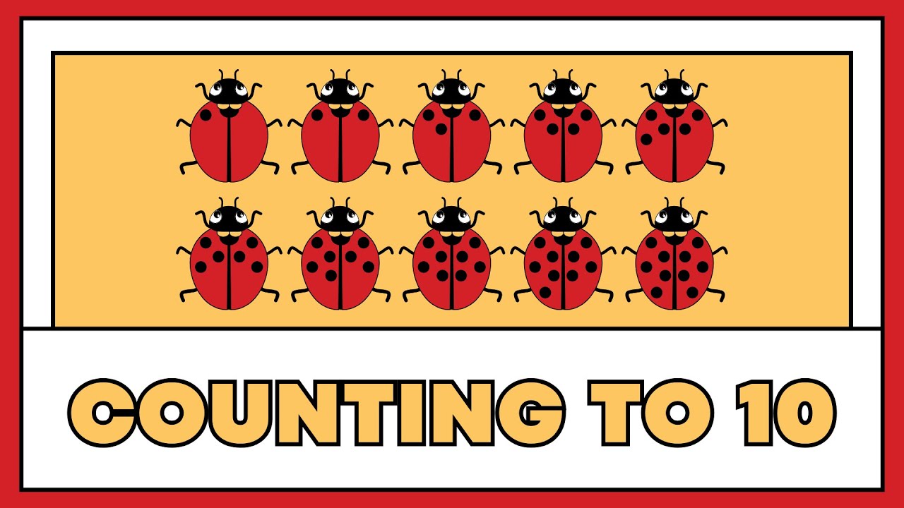 Learn Numbers 1-10 With Friendly Ladybugs For Kids!| Counting up to 10| Learn English numbers 1-10