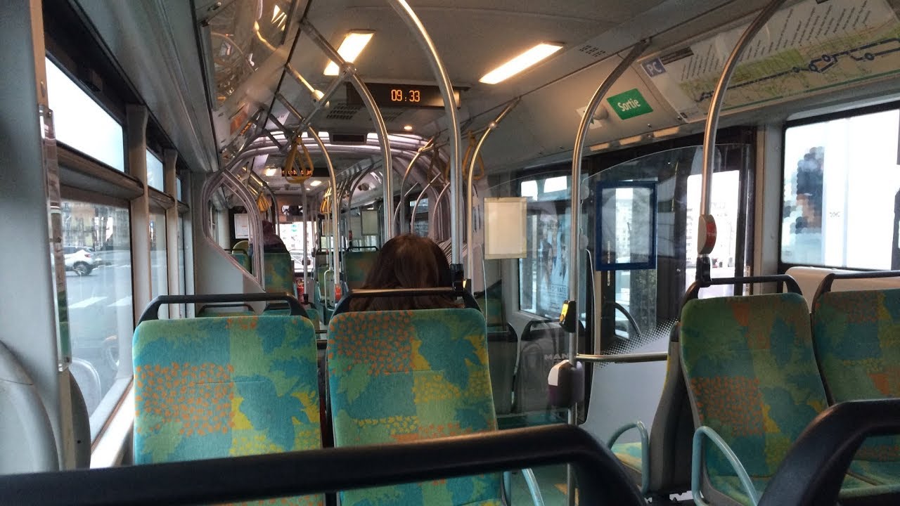 Bus RATP- Ligne PC3- Porte Maillot-Pershing_Porte d'Aubervilliers-Skanderbeg - Toute la ligne - [HD]