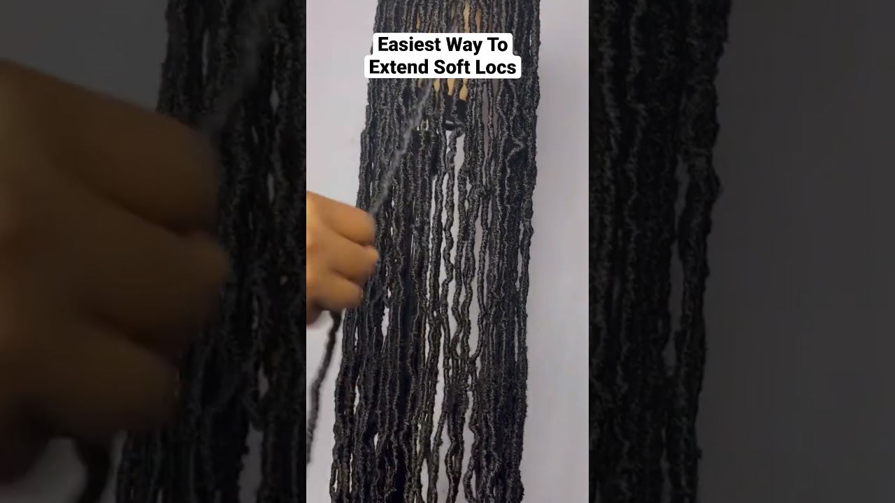 Easiest Way To Extend Soft Locs..#short #softlocs