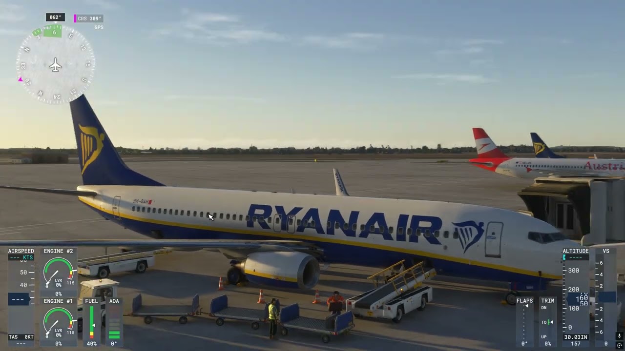 Ryanair full flight from Berlin (EDDB) to Bergamo (LIME) (PMDG 737-800 - MSFS2024)