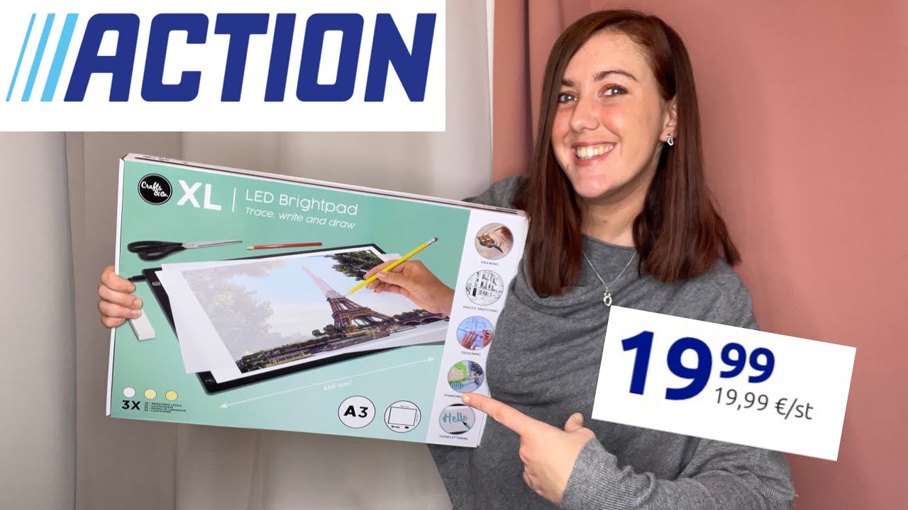 TEST PRODUIT ACTION - tablette lumineuse LED XL crafts & co #action
