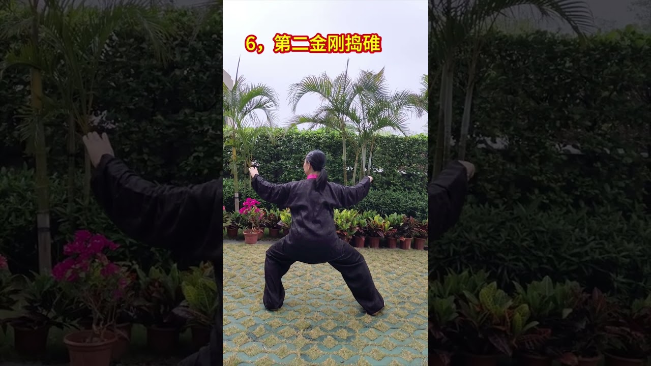 陈式太极拳老架一路背面动作分段口令版第一段（1-15）Chen Tai Chi Old Frame One (Lao Jia Yi Lu)-back view