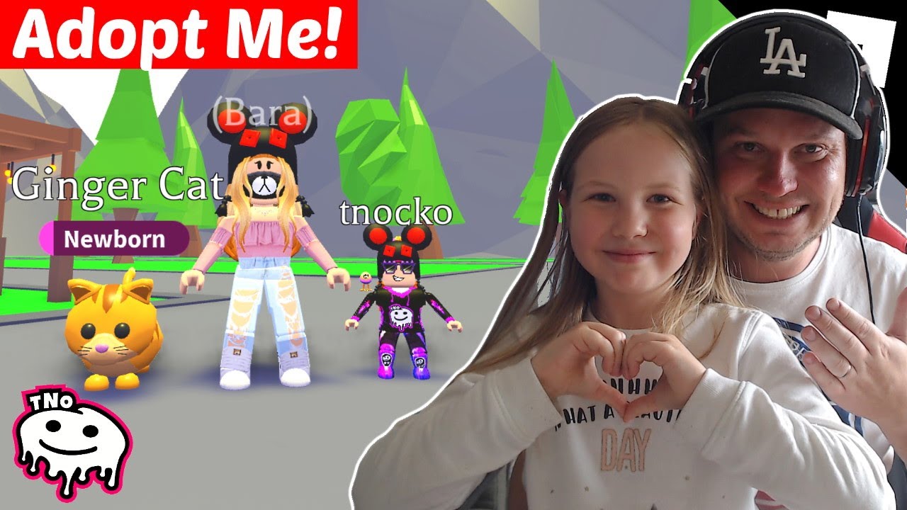 MAMINKA BARUNKA NAŠLA OPUŠTĚNOU KOČIČKU 🐈 PŘÍBĚH ADOPT ME! 💕 ROBLOX | Tatínek a Barunka CZ