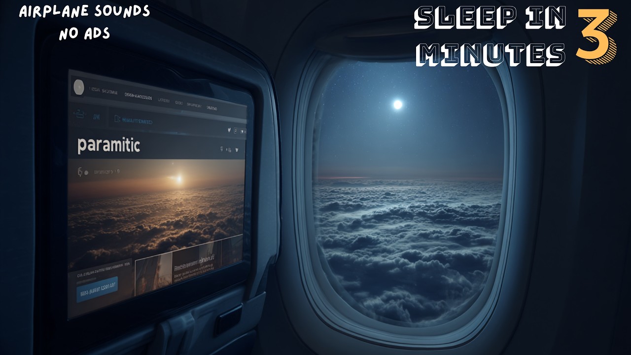 Airplane Cabin White Noise Jet Sounds | Great for Sleeping, Studying, Reading & Homework | 6 Hours