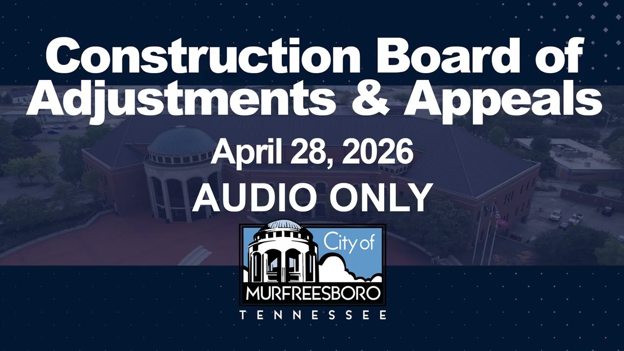 Construction Board of Adjustments and Appeals  - April 28, 2026