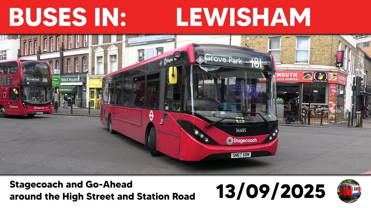 London buses in Lewisham 13/09/2025